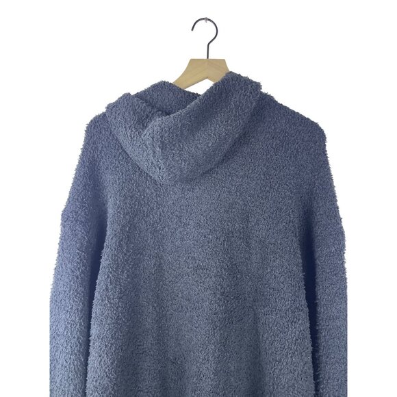 Skims Cozy Knit Hoodie Women's Small Medium Black Kangaroo Pocket Marshmallow - Picture 10 of 10